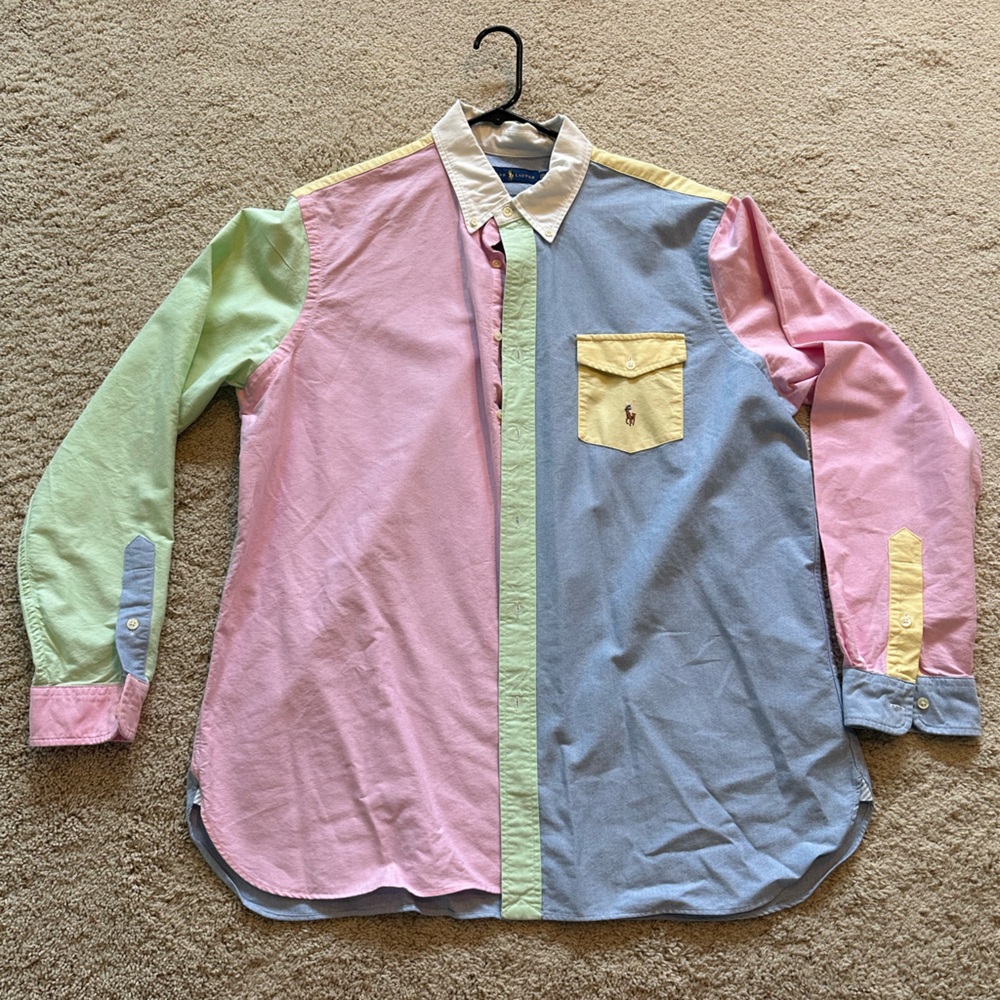 Ralph Lauren Pastel Multicolor Button-Up Shirt